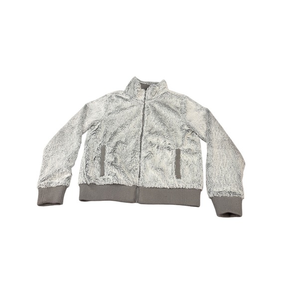 Patagonia Jackets & Blazers - Patagonia Los Gatos Full Zip Fleece Jacket Womens Medium Grey White Bomber Mock